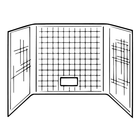 KINRO COMPOSITES Kinro WUW-27STD-SPK Uni-Wall One Piece Tub Surround - 27" x 54", White 210400
